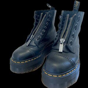 🖤 Dr. Martens Sinclair Milled Nappa Leather Platform Boots in Black 🖤